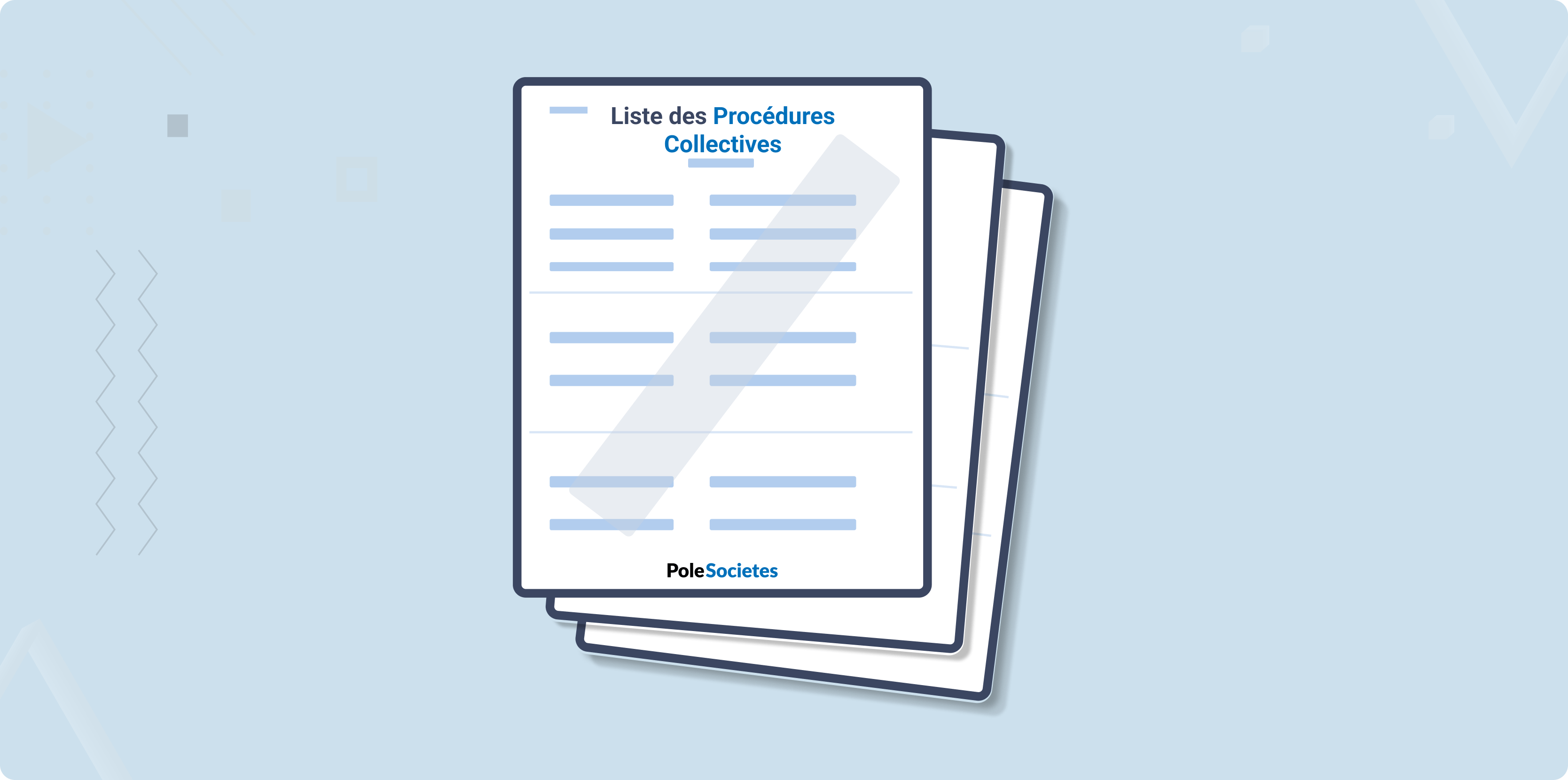 liste procedures collectives avec Pole Societes
