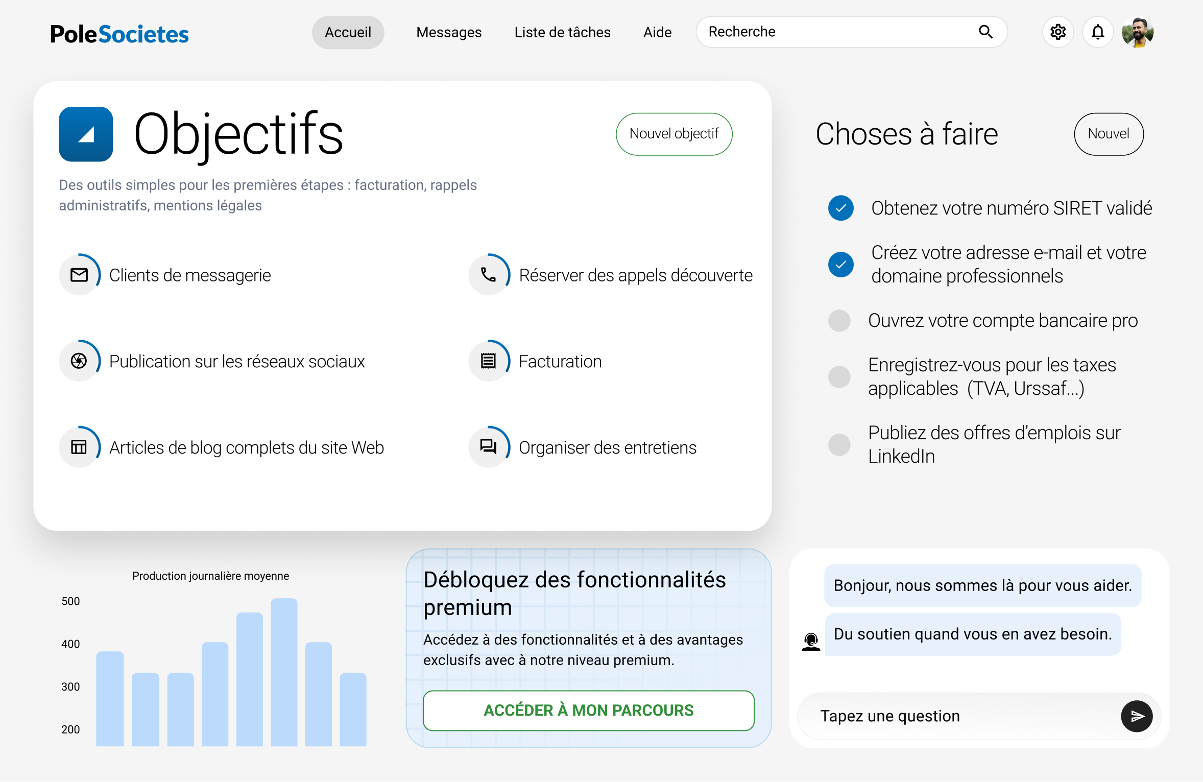 Pôle Académie Dashboard